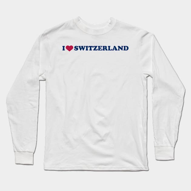 I Heart Switzerland Long Sleeve T-Shirt by Tiomio